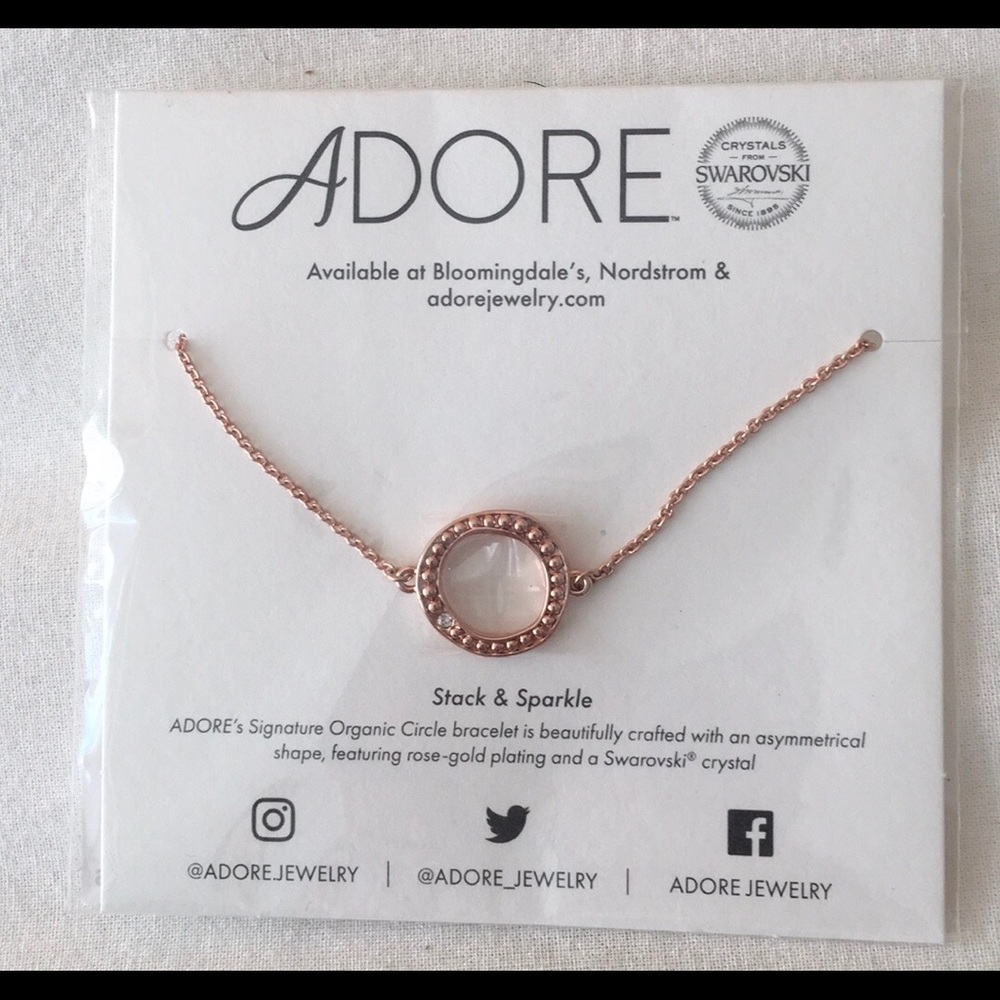 Adore by Swarovski organic circle bracelet